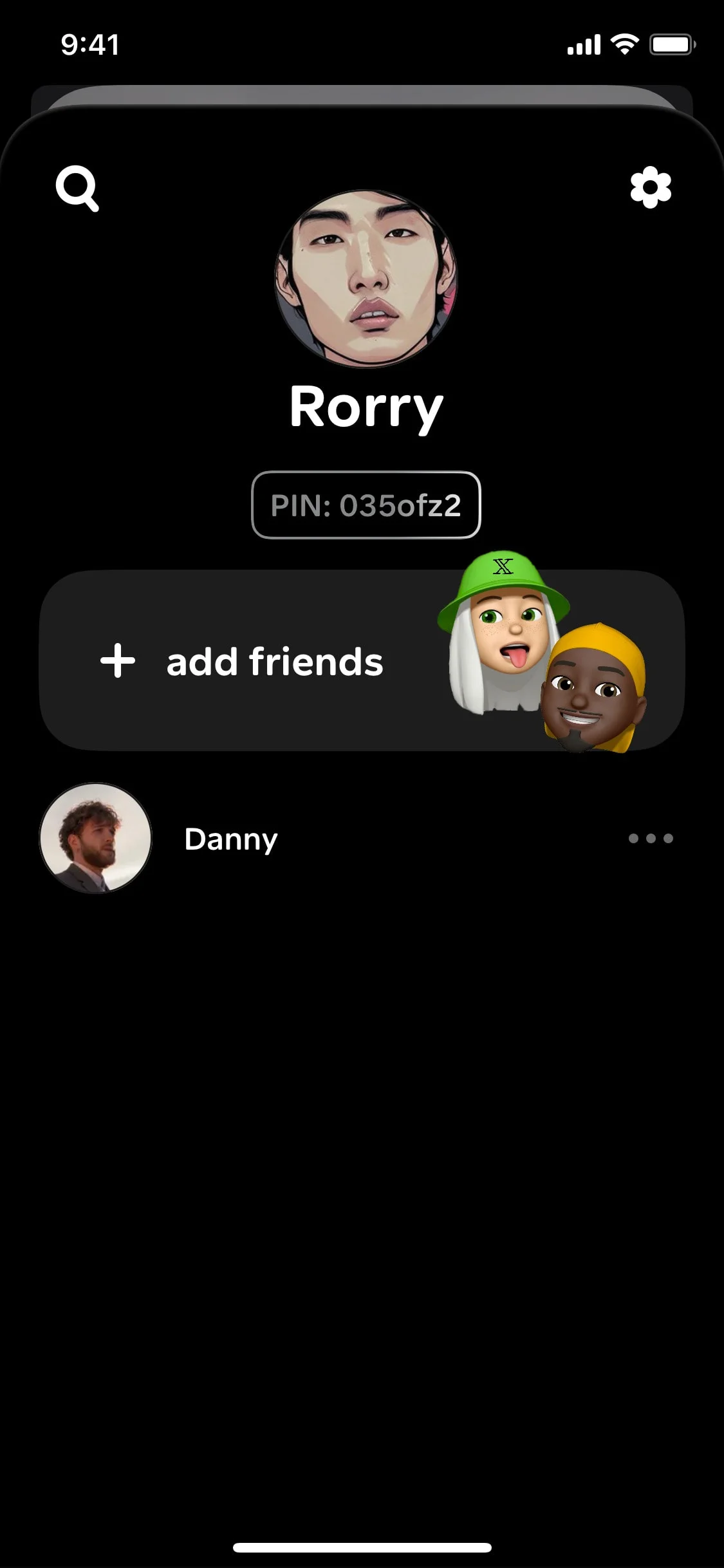 tenten UI Design Screenshot: Real-Time Walkie-Talkie Voice Chat