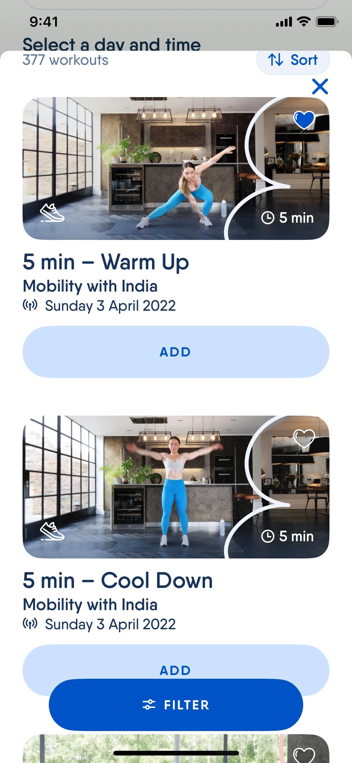 The Body Coach UI Design Screenshot: HIIT Workouts & Healthy Meal Plans