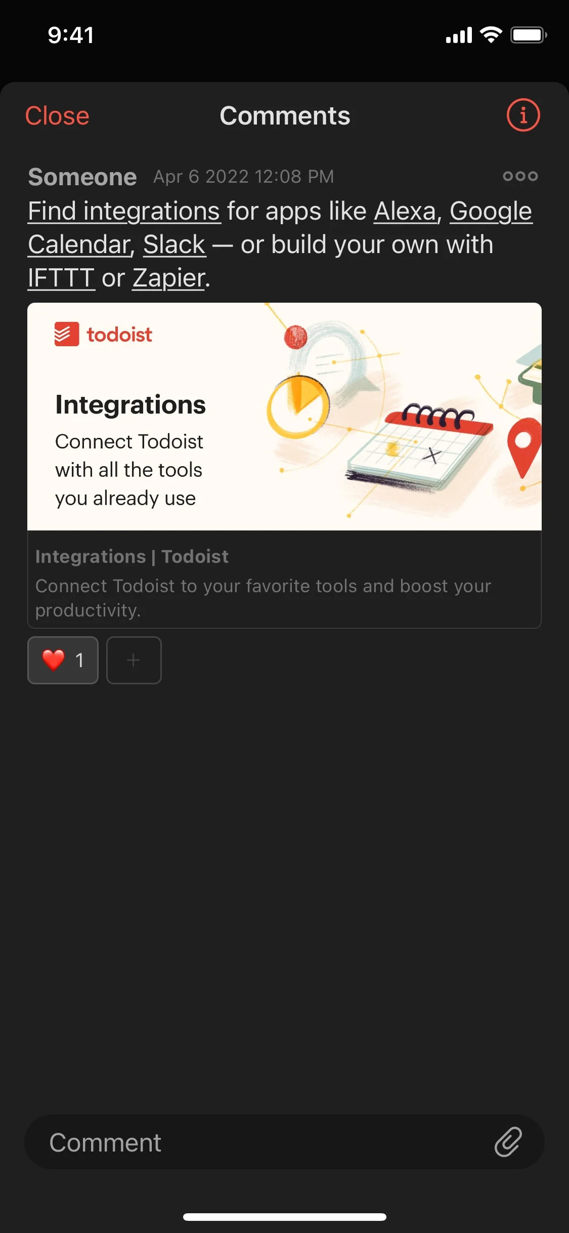 Todoist UI Design Screenshot: To-Do List & Task Management