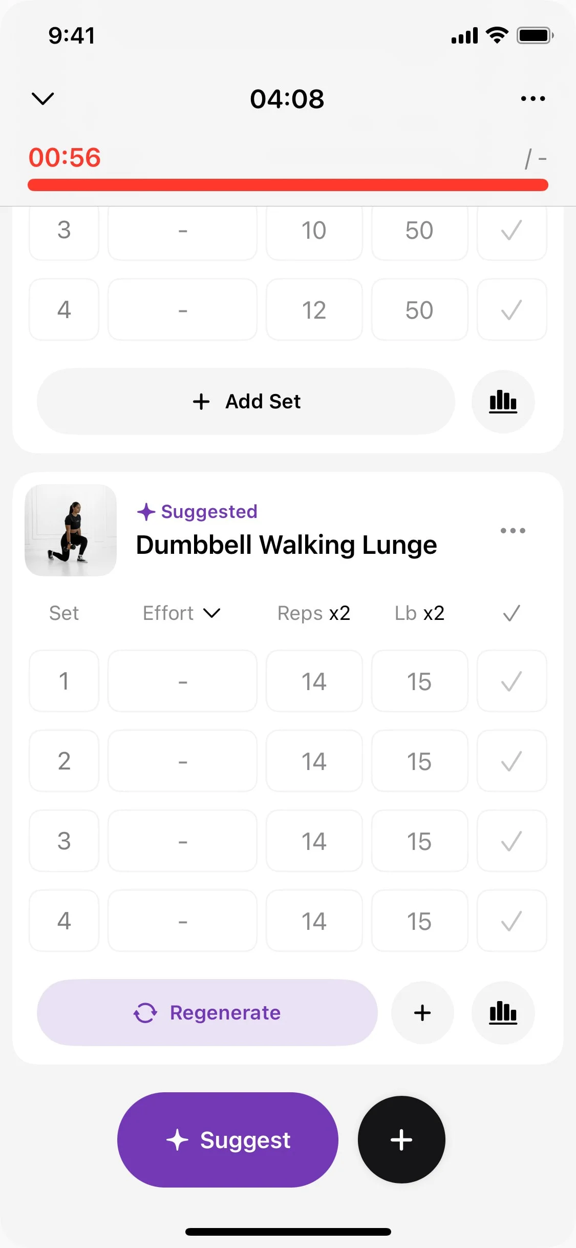 Trainfitness UI Design Screenshot: AI Workout Tracking & Form Coach
