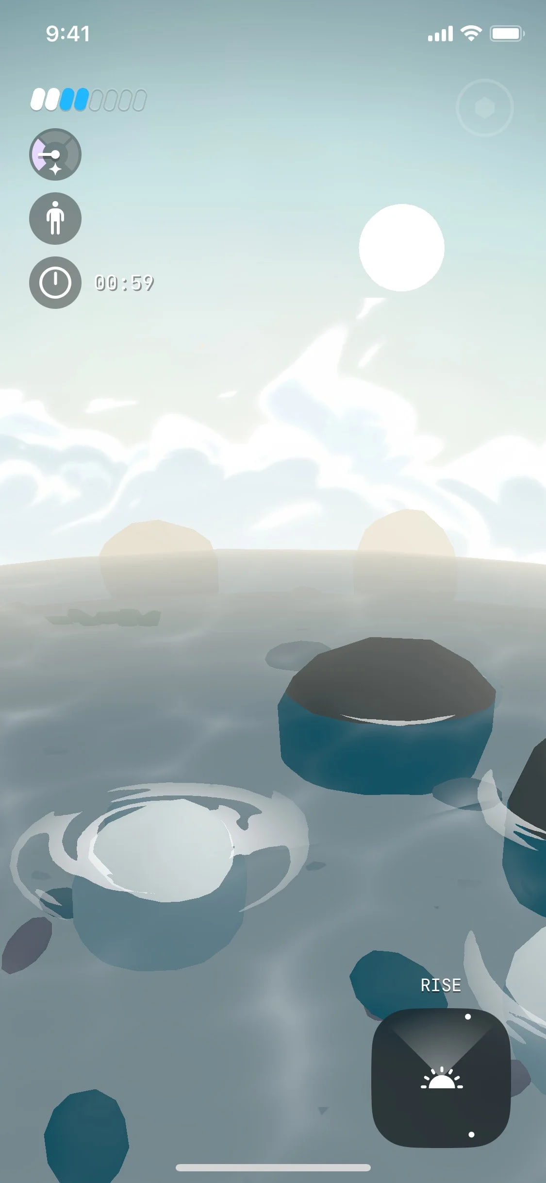 Vibes UI Design Screenshot: Social Audio Rooms & Ambient Moments