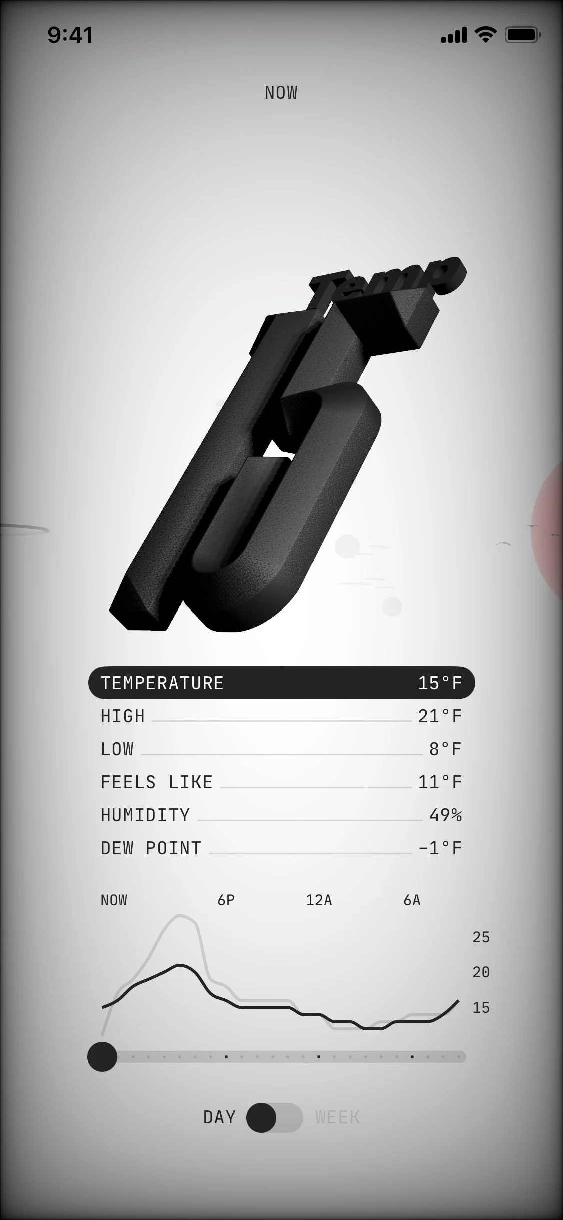 Weather UI Design Screenshot: Atmospheric Forecasting & Conditions